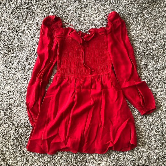 ❤️ Reformation Morris Dress - Cherry - Picture 4 of 8